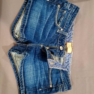 Paige Demin Shorts -Dark blue